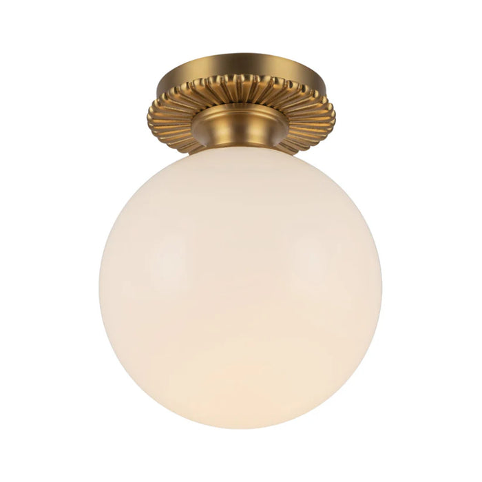 Alora Mood SF430108 Otis 1-lt 8" Semi-Flush Mount - Brushed Gold