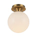 Alora Mood SF430108 Otis 1-lt 8" Semi-Flush Mount - Brushed Gold