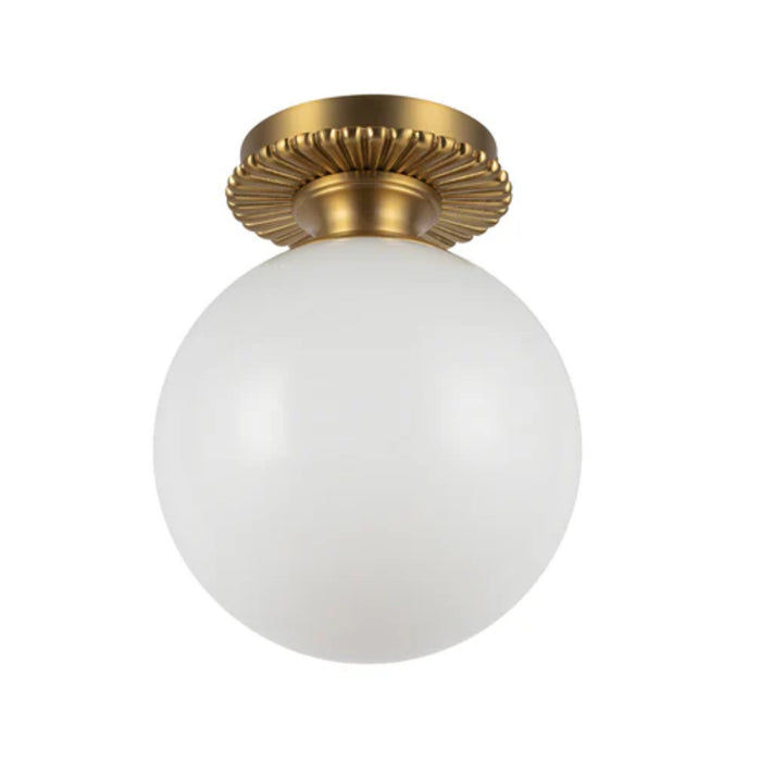 Alora Mood SF430108 Otis 1-lt 8" Semi-Flush Mount - Brushed Gold