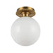 Alora Mood SF430108 Otis 1-lt 8" Semi-Flush Mount - Brushed Gold