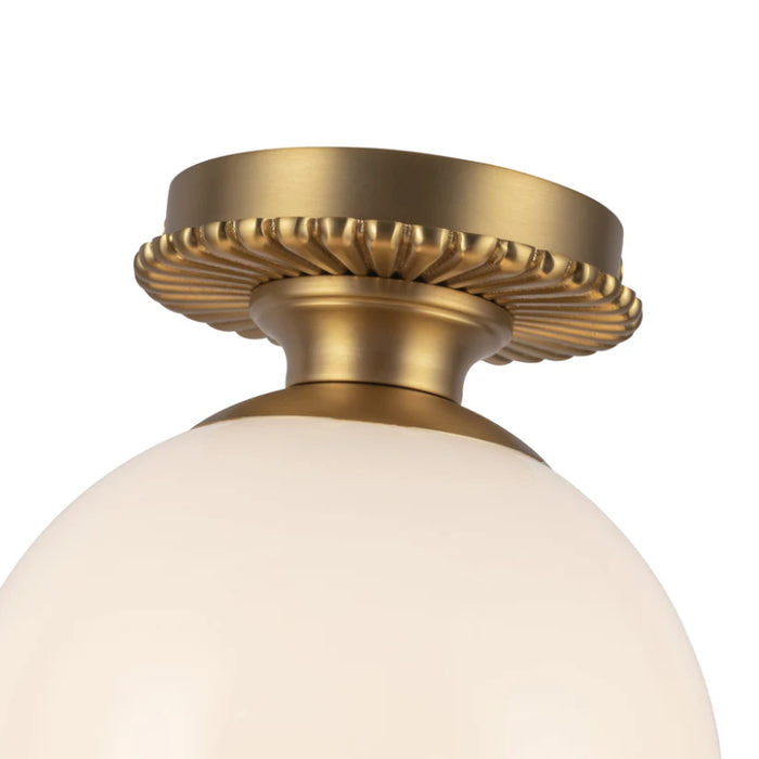 Alora Mood SF430108 Otis 1-lt 8" Semi-Flush Mount - Brushed Gold