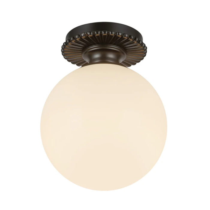 Alora Mood SF430108 Otis 1-lt 8" Semi-Flush Mount - Matte Black