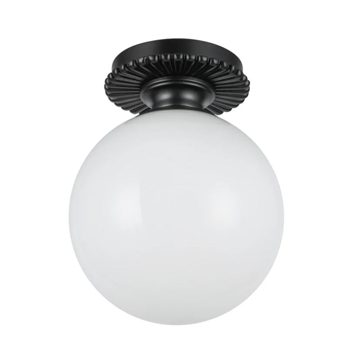 Alora Mood SF430108 Otis 1-lt 8" Semi-Flush Mount - Matte Black