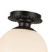 Alora Mood SF430108 Otis 1-lt 8" Semi-Flush Mount - Matte Black