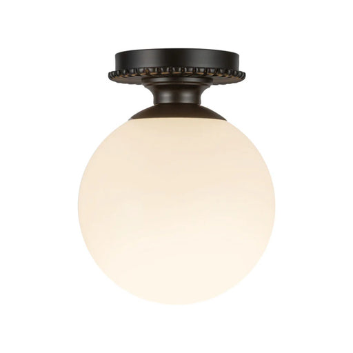 Alora Mood SF430108 Otis 1-lt 8" Semi-Flush Mount - Matte Black