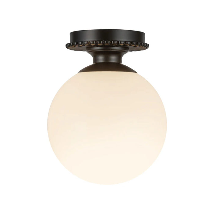 Alora Mood SF430108 Otis 1-lt 8" Semi-Flush Mount - Matte Black