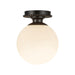 Alora Mood SF430108 Otis 1-lt 8" Semi-Flush Mount - Matte Black