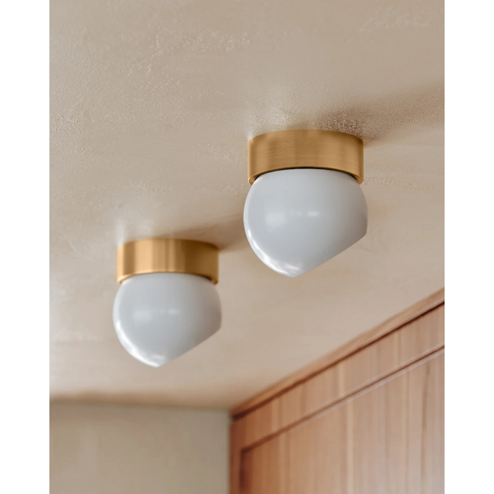 Troy C1406 Odin 1-lt 6" LED Flush Mount - Patina Brass/Soft White