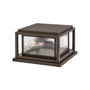 Hinkley 1008-LV Republic 2-lt 12" LED Outdoor Pier Mount Lantern - Oil Rubbed Bronze