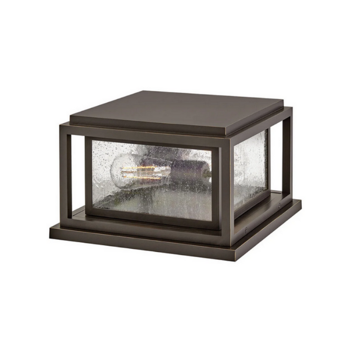 Hinkley 1008-LV Republic 2-lt 12" LED Outdoor Pier Mount Lantern - Oil Rubbed Bronze