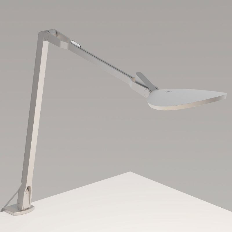 Koncept SPY-RCH Splitty Reach LED Desk Lamp - Silver/One-Piece Clamp