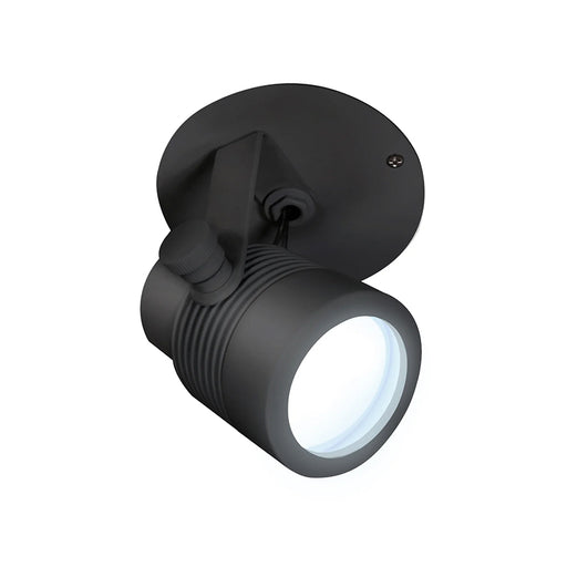 PureEdge MP4RP-MICRO-TC Outdoor Monopoint Micro Fixture 12V Surface Mount, 4" Round Canopy with Power, TruColor RGBTW - Black