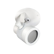 PureEdge MP4RP-MICRO-TC Outdoor Monopoint Micro Fixture 12V Surface Mount, 4" Round Canopy with Power, TruColor RGBTW - White