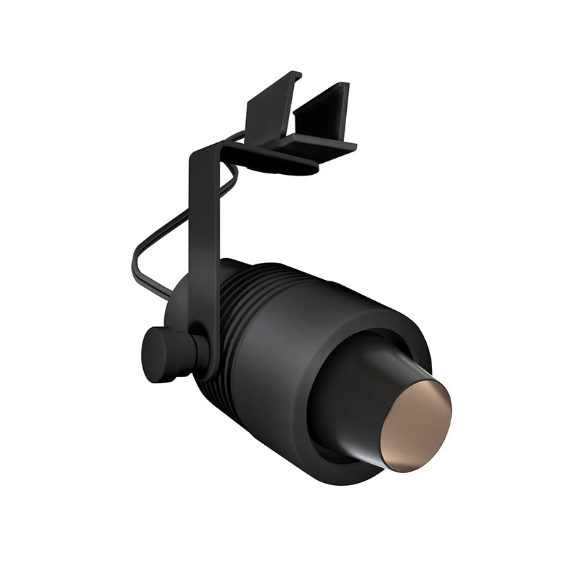 PureEdge TX12 12V Micro Outdoor Track Head with Snoot, TruColor RGBTW & Tunable White MR16 Lamp - Black