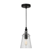 Generation P1449 Loras 1-lt 6" Pendant - Midnight Black
