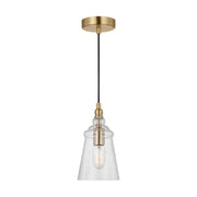 Generation P1449 Loras 1-lt 6" Pendant - Satin Brass