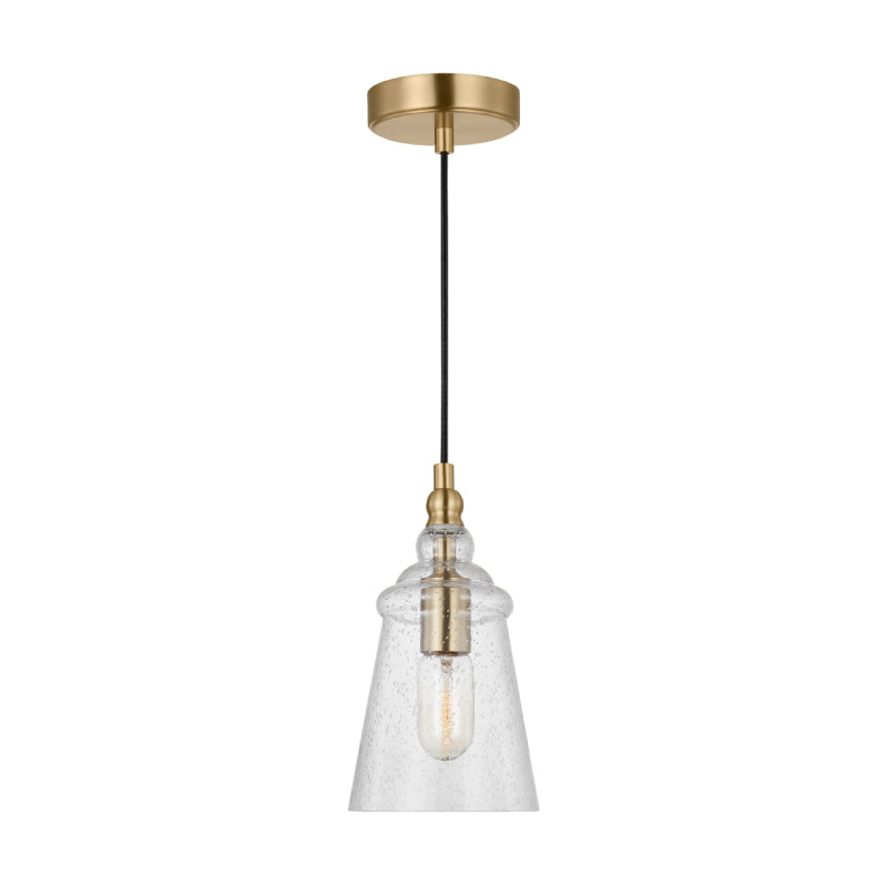 Generation P1449 Loras 1-lt 6" Pendant - Satin Brass