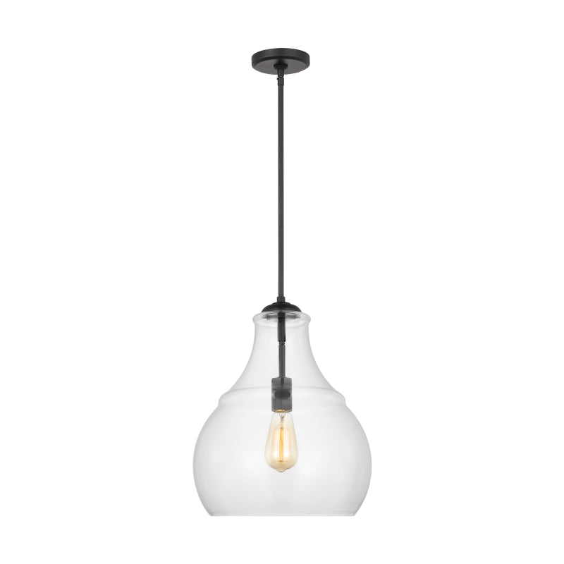 Visual Comfort P1483 Zora 1-lt 17" Pendant - Midnight Black