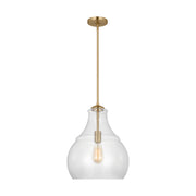 Visual Comfort P1483 Zora 1-lt 17" Pendant - Satin Brass