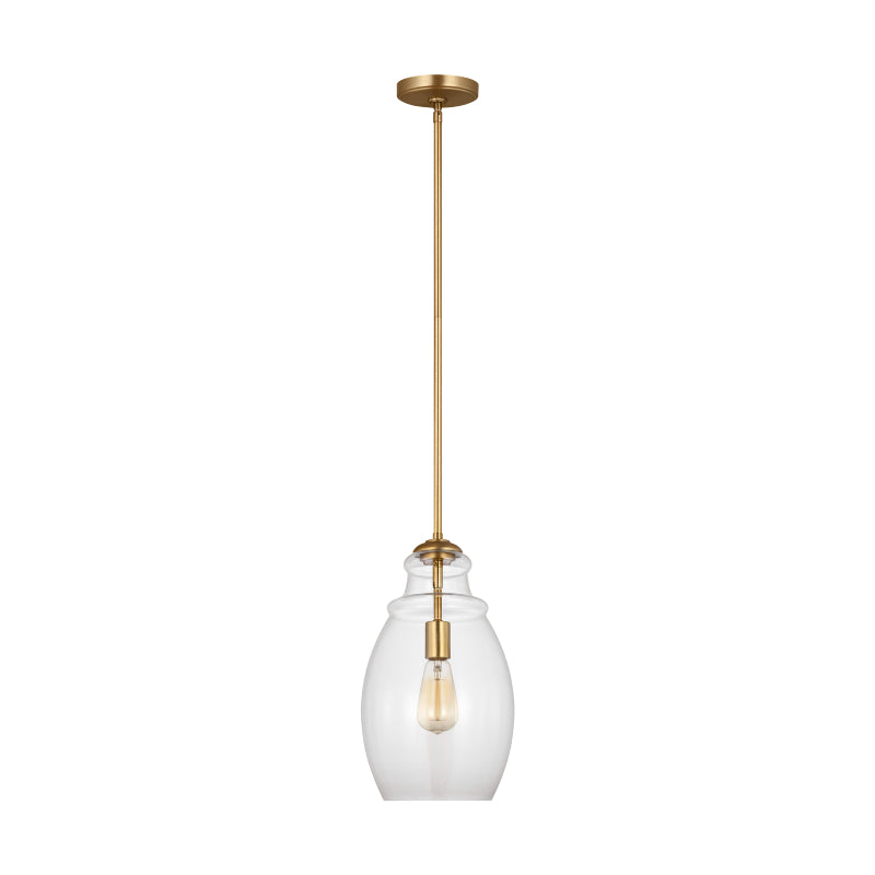 Generation P1484 Marino 1-lt 9" Pendant - Satin Brass