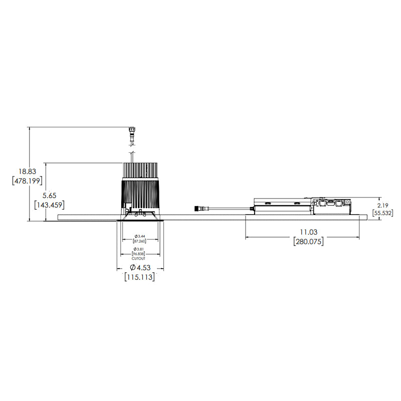 IRiS P3RT 3" Round Install-from-Below Downlight & Wall Wash, 90 CRI, 0-10V 1% dimming, 120-277V