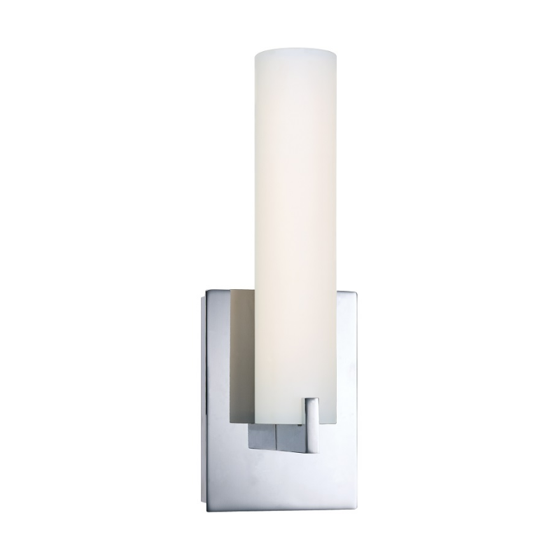 George Kovacs P5040 Tube 1-lt 13" Tall LED Wall Sconce - Chrome
