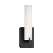 George Kovacs P5040 Tube 1-lt 13" Tall LED Wall Sconce - Coal Black