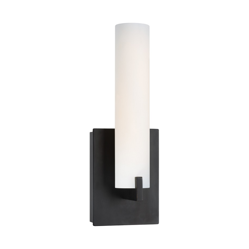 George Kovacs P5040 Tube 1-lt 13" Tall LED Wall Sconce - Coal Black