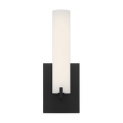 George Kovacs P5040 Tube 1-lt 13" Tall LED Wall Sconce - Coal Black