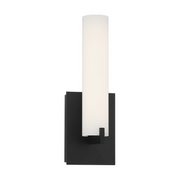 George Kovacs P5040 Tube 1-lt 13" Tall LED Wall Sconce - Coal Black