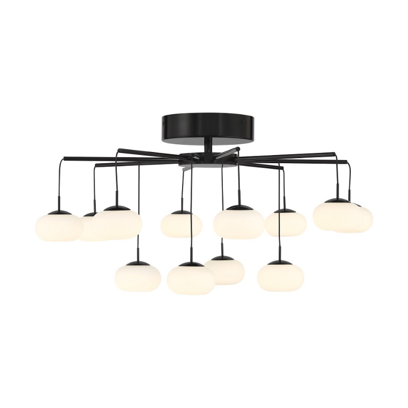 George Kovacs P8238 George's Web 12-lt 26" LED Chandelier/Semi Flush
