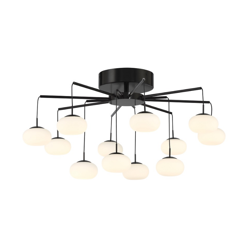 George Kovacs P8238 George's Web 12-lt 26" LED Chandelier/Semi Flush