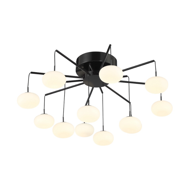George Kovacs P8238 George's Web 12-lt 26" LED Chandelier/Semi Flush