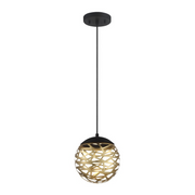 George Kovacs P932 Golden Eclipse 1-lt 8" LED Mini Pendant