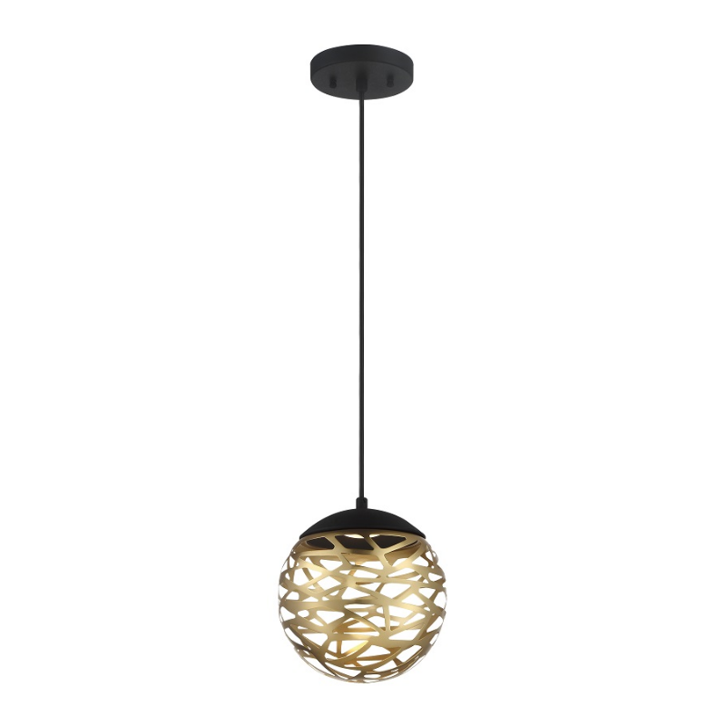George Kovacs P932 Golden Eclipse 1-lt 8" LED Mini Pendant