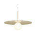Pablo Designs Bola Disc 22" LED Pendant - Brass