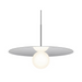 Pablo Designs Bola Disc 22" LED Pendant - Chrome