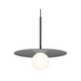 Pablo Designs Bola Disc 12" LED Pendant - Gunmetal