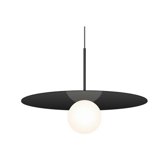 Pablo Designs Bola Disc 22" LED Pendant - Matte Black