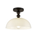 Alora Mood SF459012 Paisley 1-lt 12" Semi-Flush Mount - Matte Black
