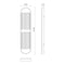 Alora WV330324 Palais 1-lt 24" Tall LED Wall Sconce