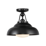 Alora SF344012 Palmetto 1-lt 12" Semi Flush Mount - Urban Bronze