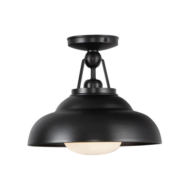 Alora SF344012 Palmetto 1-lt 12" Semi Flush Mount - Urban Bronze