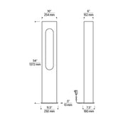 Visual Comfort PBFL504 Shielded 54" Tall LED Floor Lamp