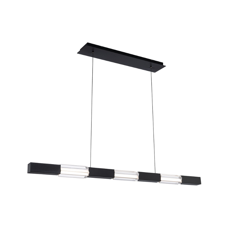 dweLED PD-15547 Super Star 1-lt 47" LED Linear Pendant, 4CCT - Black