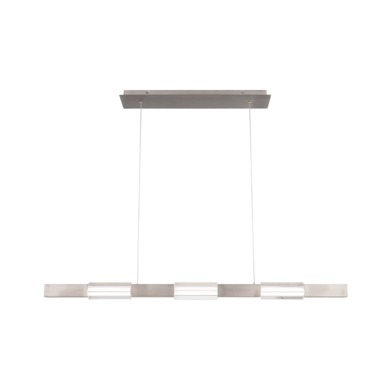 dweLED PD-15547 Super Star 1-lt 47" LED Linear Pendant, 4CCT - Brushed Nickel