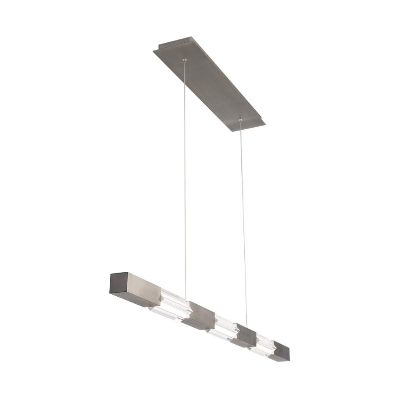 dweLED PD-15547 Super Star 1-lt 47" LED Linear Pendant, 4CCT - Brushed Nickel