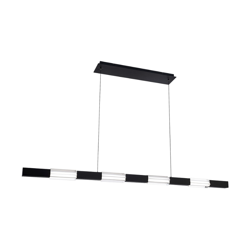 dweLED PD-15560 Super Star 1-lt 60" LED Linear Pendant, 4CCT - Black