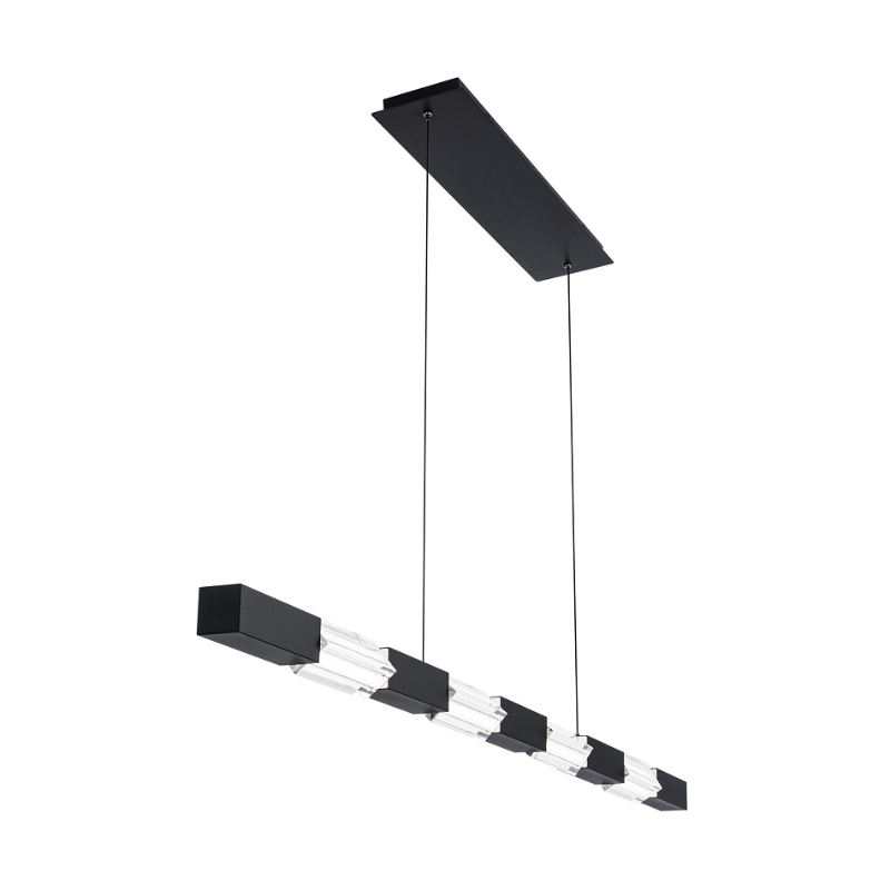 dweLED PD-15560 Super Star 1-lt 60" LED Linear Pendant, 4CCT - Black