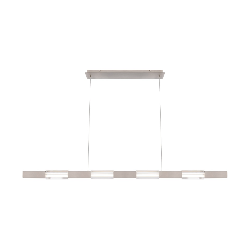 dweLED PD-15560 Super Star 1-lt 60" LED Linear Pendant, 4CCT - Brushed Nickel